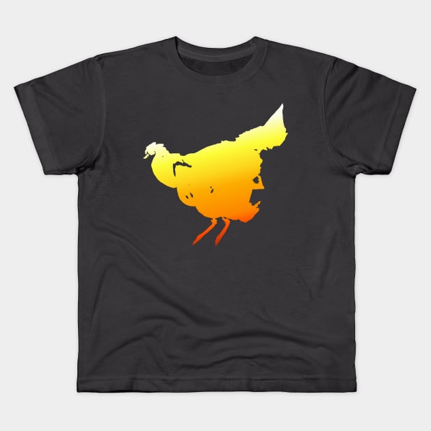 chicken of gold Kids T-Shirt by Nikokosmos